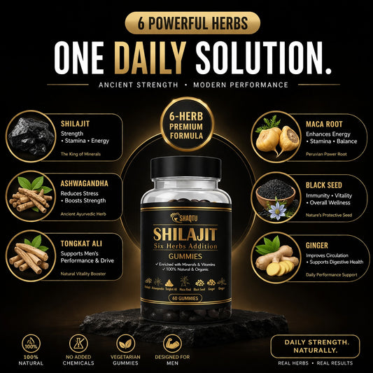 Unlock Daily Power with Shilajit & 6 Super Herbs